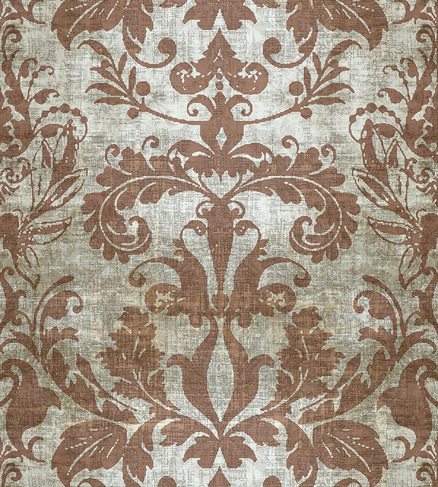Nicolette Mayer Palace Damask Silver Wallpaper WNMPALA0011