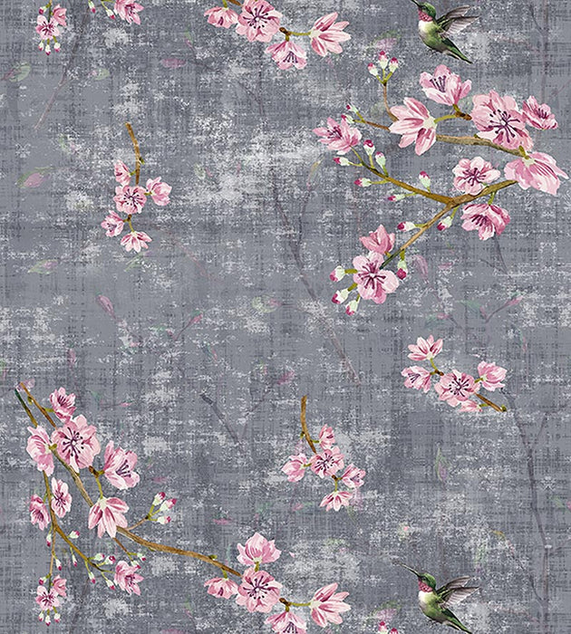 Nicolette Mayer Blossom Fantasia Charcoal Wallpaper WNMBLOS1049