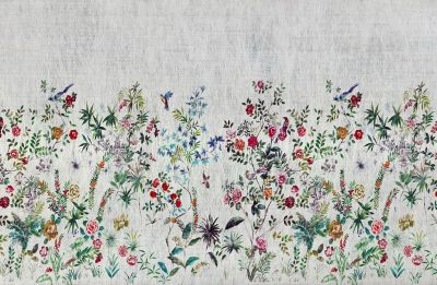 Nicolette Mayer Lost Pavilion Mural | Set Multi On Pearl - Silk Nonwoven Wallpaper WNMLOSTSET1
