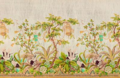 Nicolette Mayer Summer Palace Mural | Set Melon & Meadow Wallpaper WNMSUMMSET2