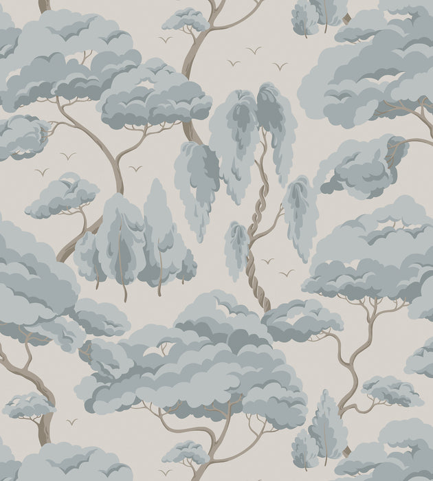 Sandberg Kristoffer Misty Blue Wallcovering Sample WSB101230025