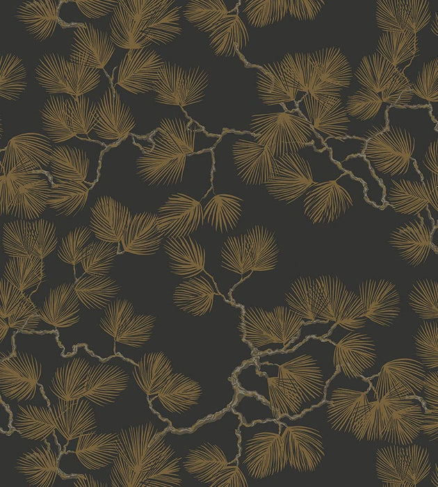 Sandberg Pine Black Wallpaper WSB08040099
