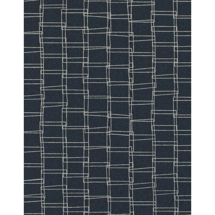 Winfield Thybony Looped Ink Blue Wallpaper Sample WTN1081.WT.0