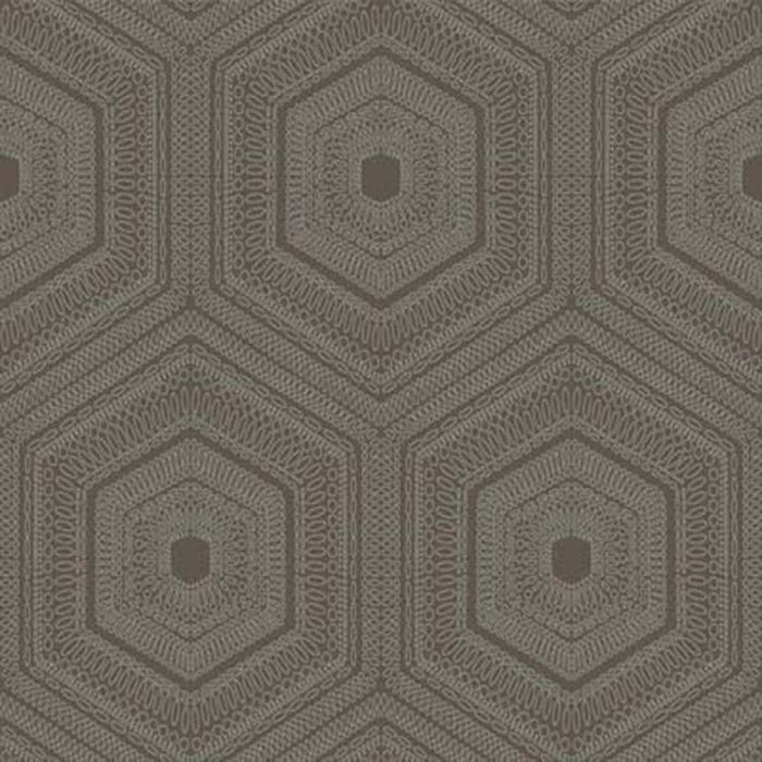 Winfield Thybony Concentric Groove Chocolate Wallpaper Sample WTP4041.WT.0