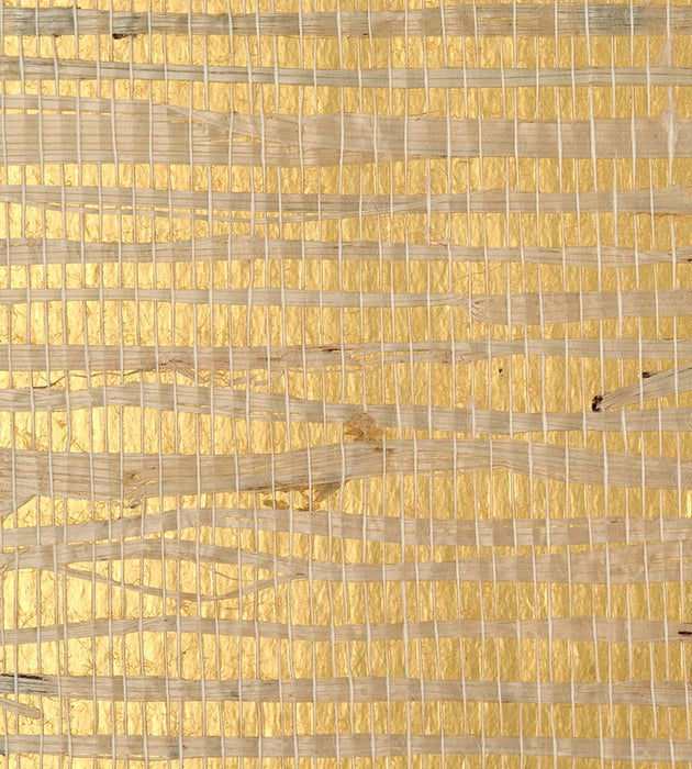 Scalamandre Delilah Gold Wallpaper Sample WTWDELI0423
