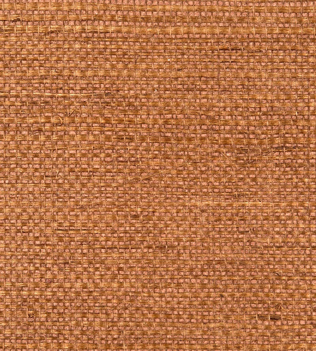 Scalamandre Simply Sisal Cinnabar Wallpaper Sample WTWSIMP0428