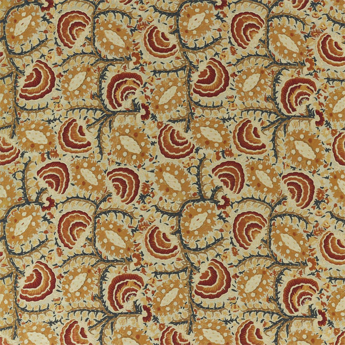 Zoffany Suzani Archive Weave Venetian Red/ Antique Fabric Sample ZAQF333088