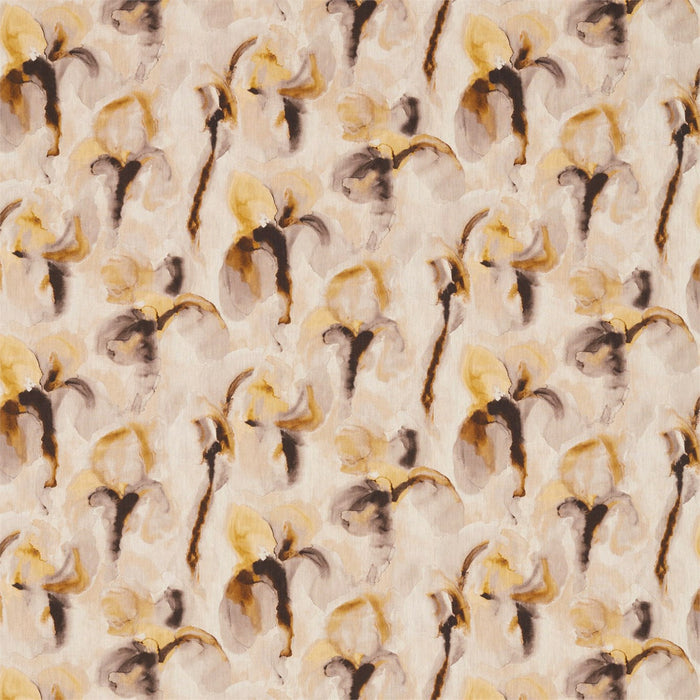Zoffany Water Iris Gold/Charcoal Fabric Sample ZATM322431