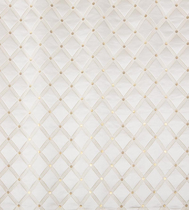 Old World Weavers Reale Diamond Silk Cream Fabric ZAREAL2124