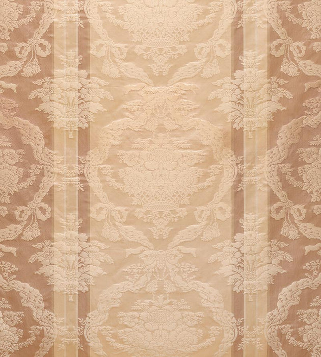 Old World Weavers Petrarca Stripe Rose Beige Fabric ZAPTRS2189