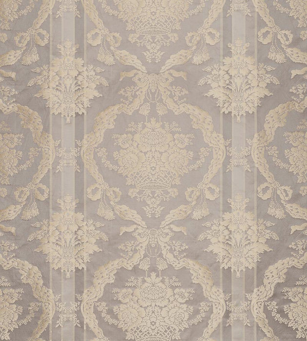 Old World Weavers Petrarca Stripe Greige Travertine Fabric ZAPTRS2196