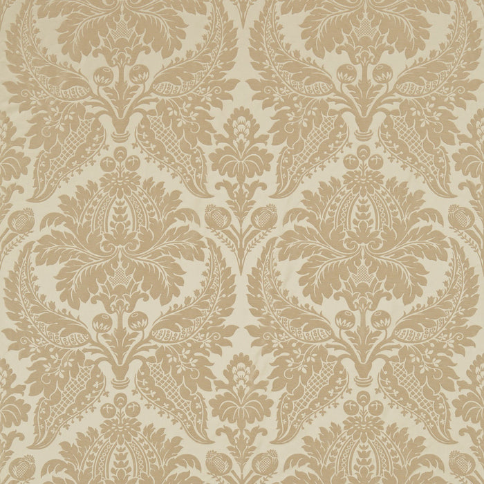 Zoffany Malmaison Damask Pale Gold Fabric Sample ZCON331932