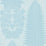 Zoffany Marsden`s Palm Damask Blue Stone Wallpaper Sample ZCOT313023