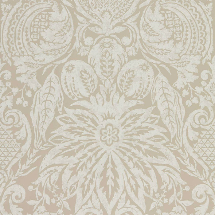 Zoffany Mitford Damask Stone 312878 Wallpaper Sample ZDAR312878