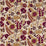 Zoffany Hardwick Crewel Antique Gold/Cinnabar Fabric Sample ZDAR332969