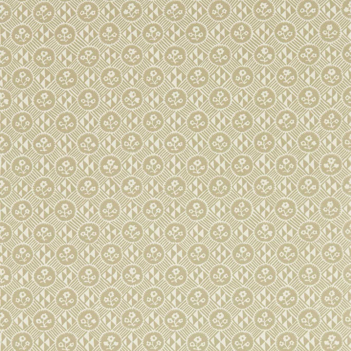 Zoffany Diamonds & Flowers Linen Wallpaper ZEND313103