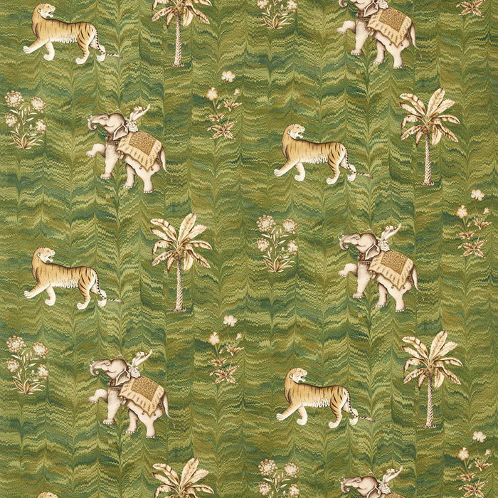 Zoffany Jaipur Deep Moss Fabric ZINF322774