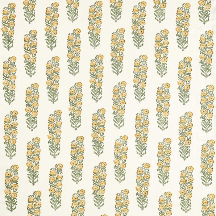 Zoffany Sanganeri Block Print Primrose/Evergreen Fabric ZINF322791