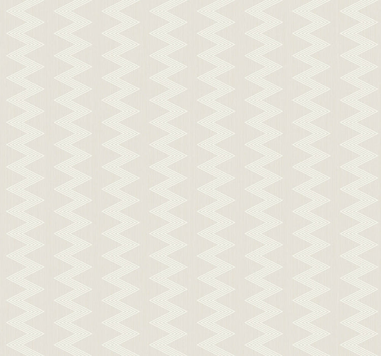 Seabrook Designs Zig Zag Metallic Pearl Wallpaper Sample ZN51702