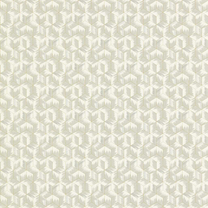 Zoffany Tumbling Blocks Empire Grey 312891 Wallpaper Sample ZRHW312891