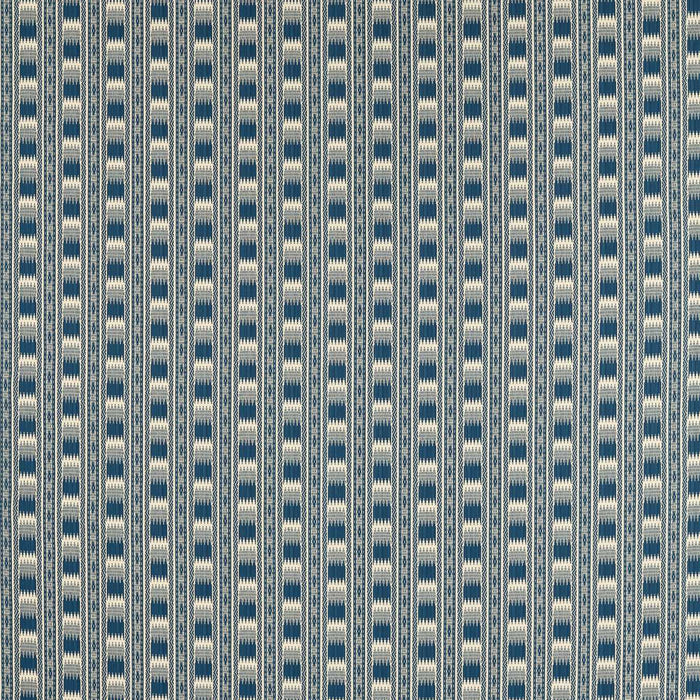 Zoffany Kasuri Stripe Mazarine Blue Fabric ZRTX333541