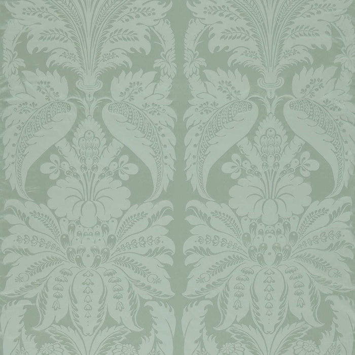 Zoffany Clandon Damask Eau de Nil Fabric ZSUF333380