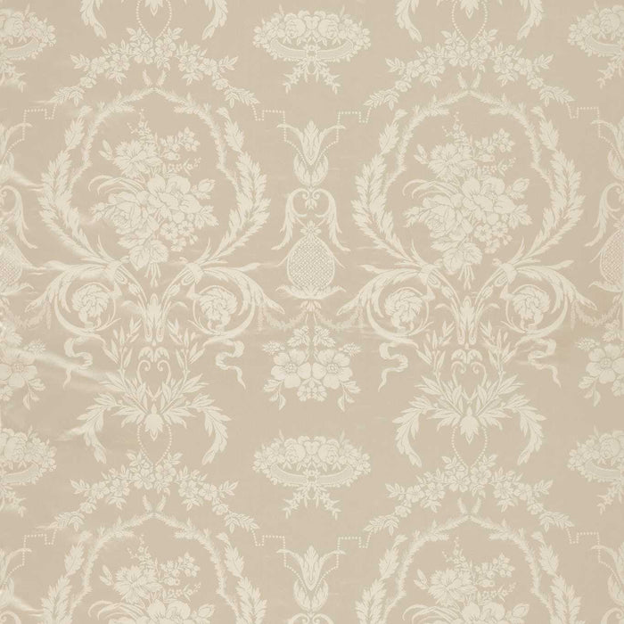 Zoffany Arabesque Silk Warm White Fabric Sample ZSUF333385