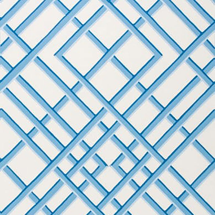 Brunschwig & Fils Treillage Sidewall Blue Wallpaper Sample BR-60100.5.0