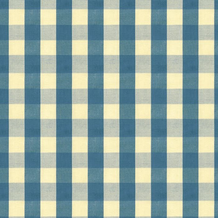 Brunschwig & Fils Carsten Check Indigo Fabric Sample BR-89149.55.0