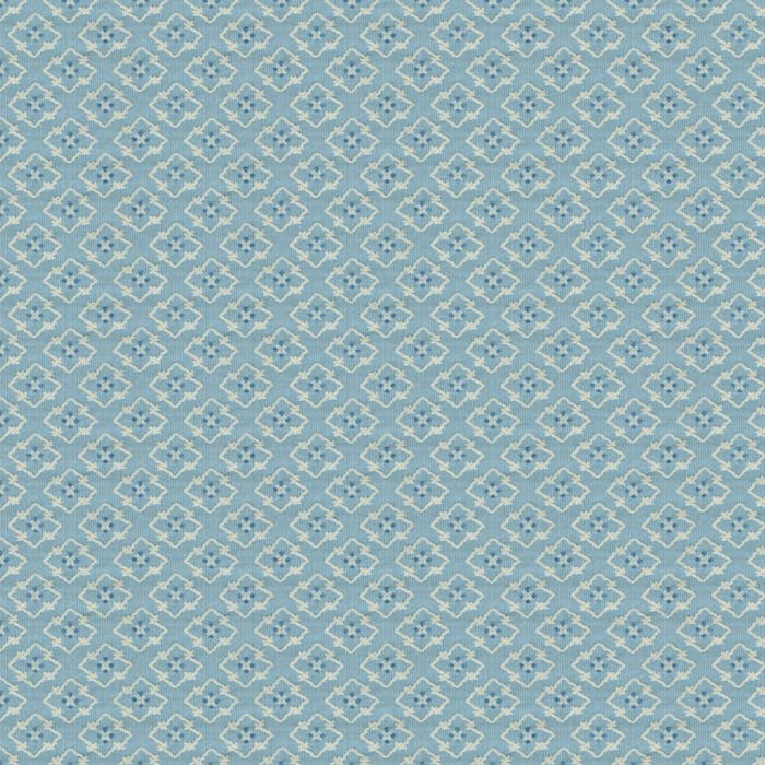 Brunschwig & Fils Creek Figured Woven Blue Fabric Sample BR-89709.222.0
