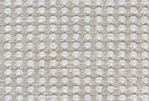 Calvin Cane Texture White Fabric Sample 12206
