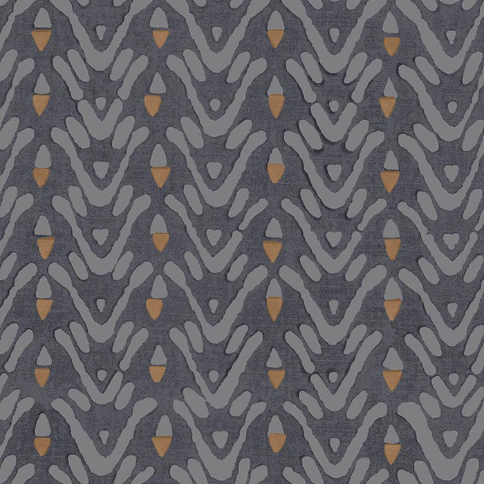 Galbraith & Paul Bell Flower Carbon Wallpaper