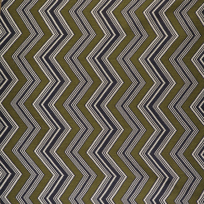 Gaston Y Daniela Zig Zag Verde/Navy Fabric Sample GDT5498.001.0