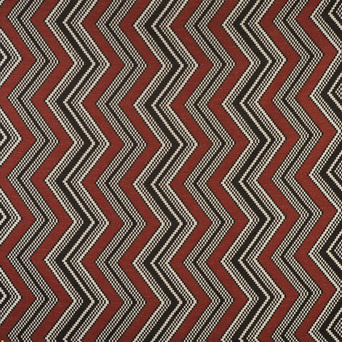 Gaston Y Daniela Zig Zag Rojo Fabric Sample GDT5498.003.0