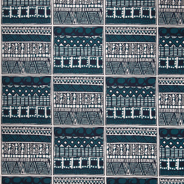Gaston Y Daniela Suajili Azul Petrole Fabric Sample GDT5404.3.0