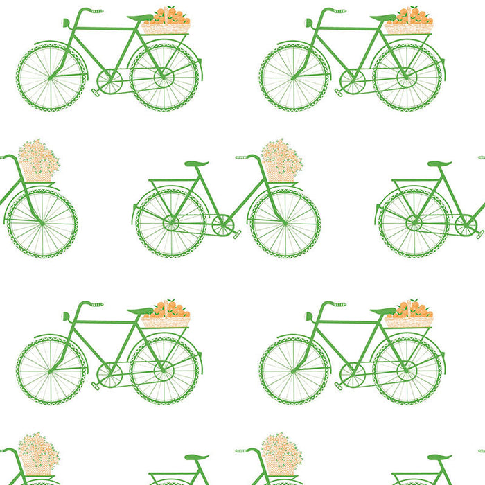 Gaston Y Daniela Bicicletas Verde Wallpaper Sample GDW5435.002.0