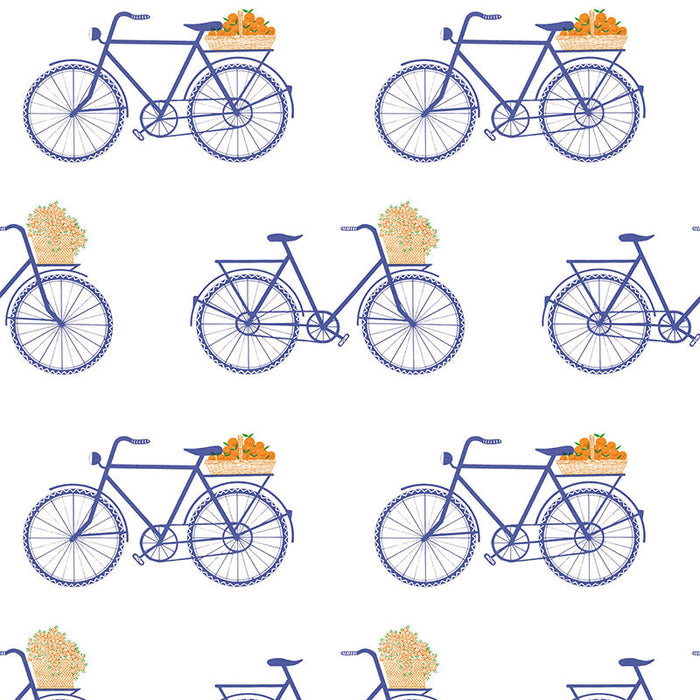 Gaston Y Daniela Bicicletas Azul Wallpaper Sample GDW5435.003.0