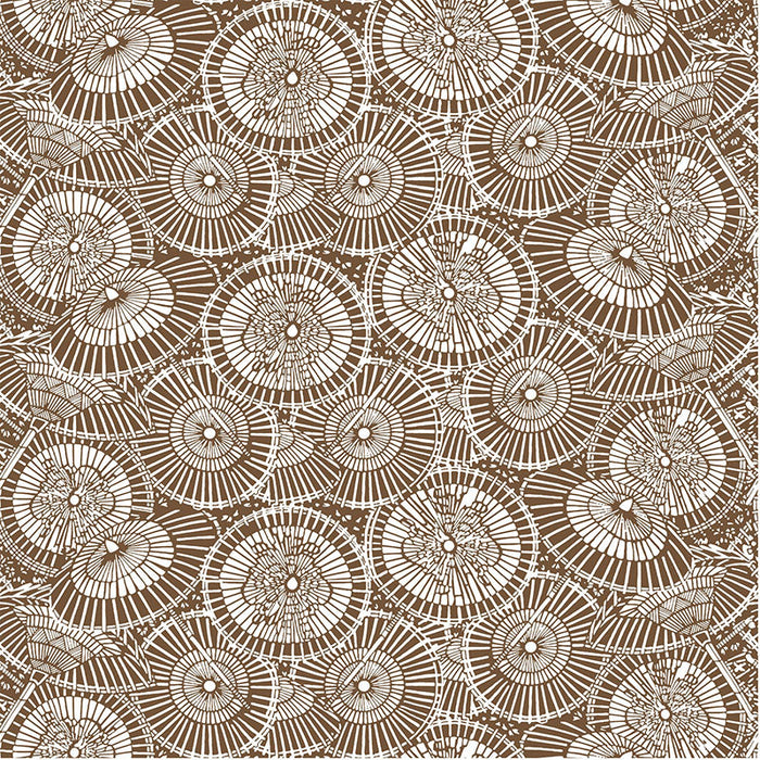 Gaston Y Daniela Sombrillas Chocolate Wallpaper Sample GDW5436.003.0