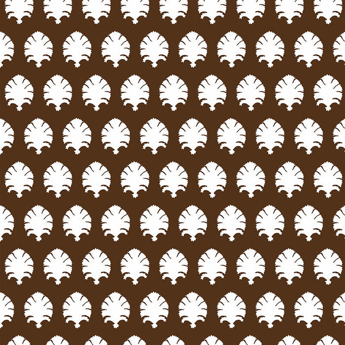 Gaston Y Daniela Stamp Chocolate Wallpaper Sample GDW5440.004.0