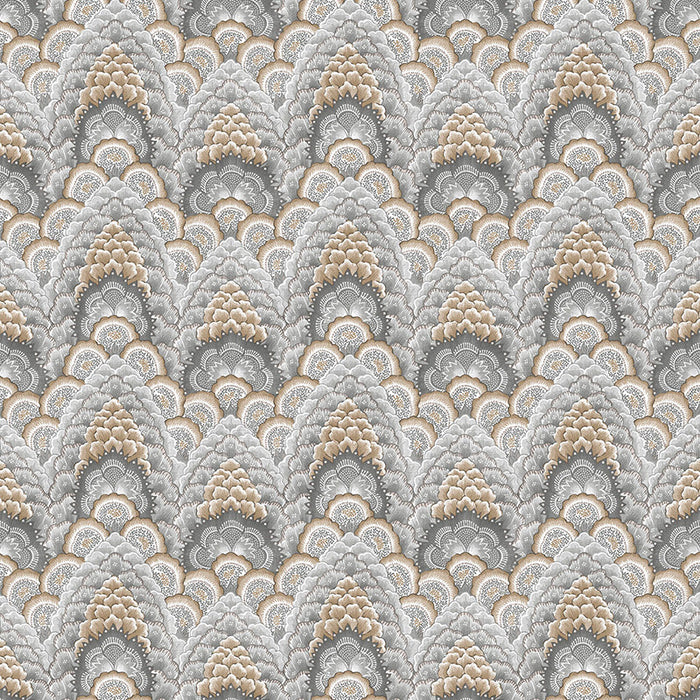 Gaston Y Daniela Ganges Gris/Marron Wallpaper Sample GDW5447.001.0