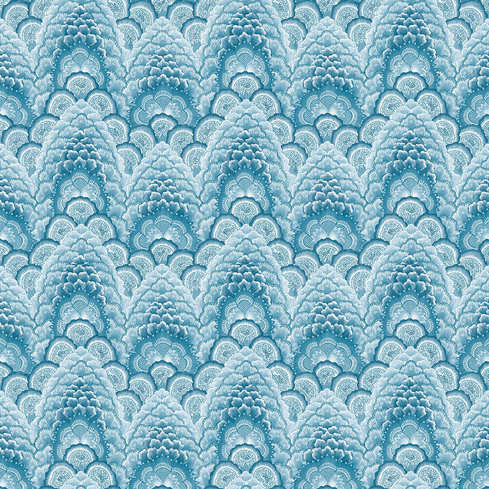 Gaston Y Daniela Ganges Azul Wallpaper Sample GDW5447.004.0