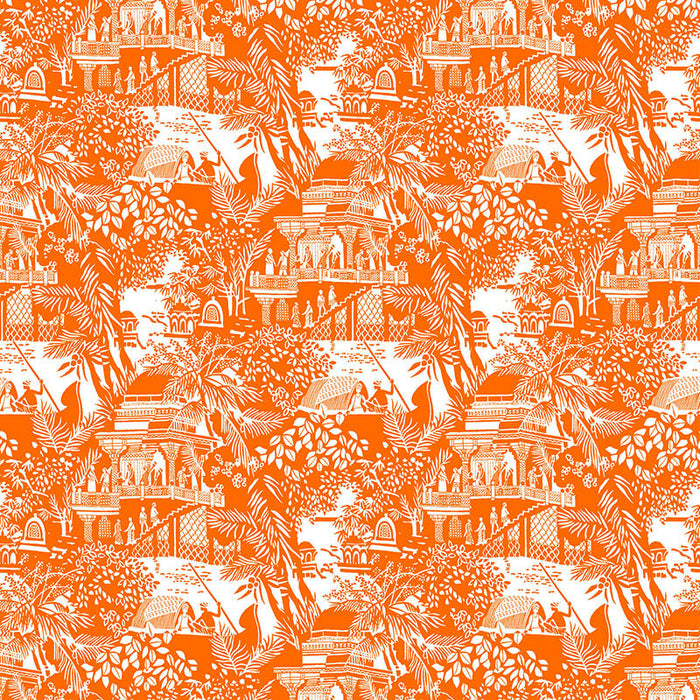 Gaston Y Daniela Olimpo Naranja Wallpaper Sample GDW5450.003.0