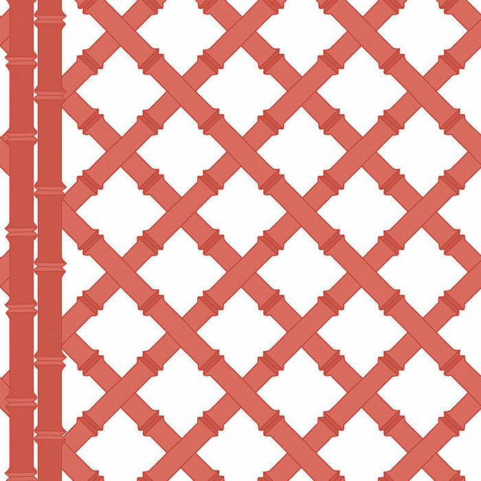 Gaston Y Daniela Trellis Blanco/Pomelo Wallpaper Sample GDW5455.003.0