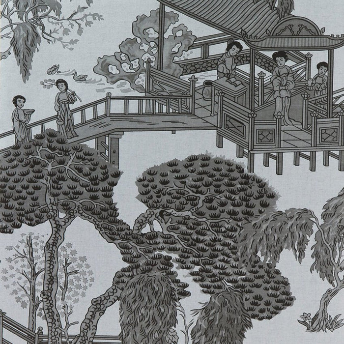 Gaston Y Daniela Zhou Jun Plata/Antracita Wallpaper Sample GDW5252.003.0