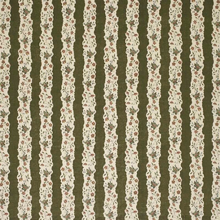 Jasper Red Oak Stripe Green Fabric Sample JP-5302