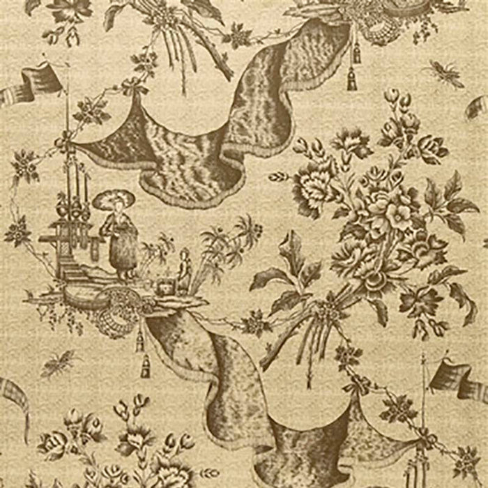 Jasper Chinese Toile Vison Fabric Sample JP-7182