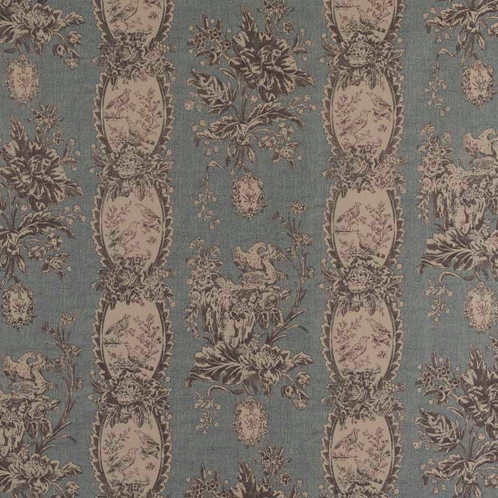 Marvic Textiles Les Oiseaux Duck Egg Fabric 6201-2