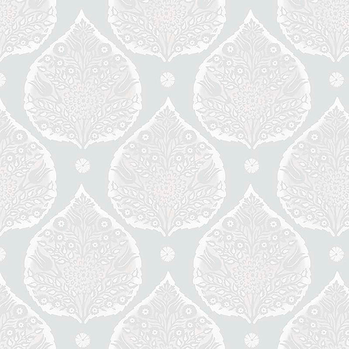 Galbraith & Paul Little Lotus Platinum Wallpaper Sample