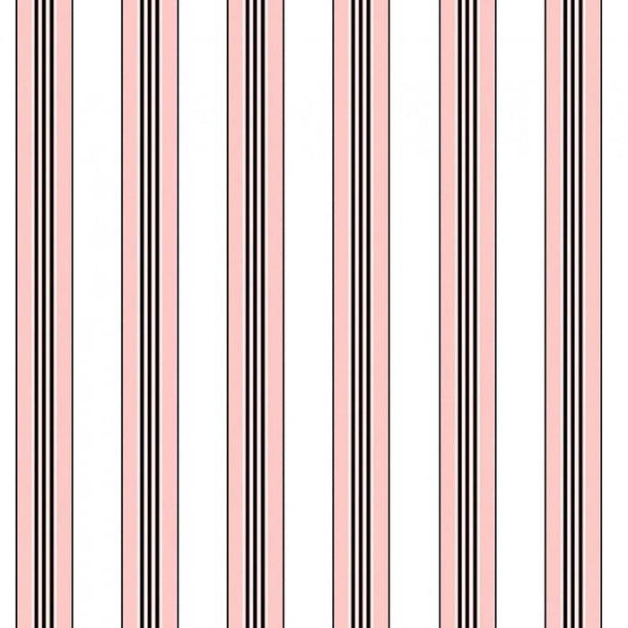 Brunschwig & Fils Rayure Lione Rose Wallpaper Sample P8015104.17.0