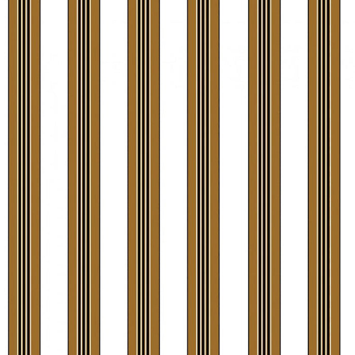 Brunschwig & Fils Rayure Lione Tobacco Wallpaper Sample P8015104.46.0